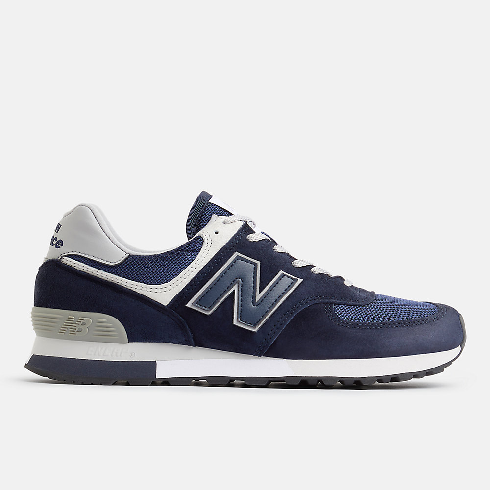 New Balance MADE in UK 576 Shoes Dark Navy with Mood Indigo and Alloy